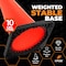 Xpose Safety Traffic Safety Cone, 28 in, PVC Plastic, 10 lb Weighted Base, DOT Approved, Orange, 48 pk OTC28-10L-48-X - alternate 4
