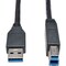 Tripp Lite 3FT USB 3.0 SUPERSPEED DEVICE CABLE 5 GBPS AB M/M BLACK 3FT U322-003-BK - alternate 1