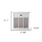 Homeroots 31" White Solid and Manufactured Wood Nightstand 397621 - alternate 3