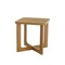 Homeroots 24" Natural Wood Square Cross Legs End Table 691644 - alternate 1