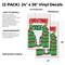 Signmission Christmas Trees, Vinyl Decals Only 24 Inch x 36 Inch, Vinyl Decal, 2PK DSB-2436-2PACK-Christmas Trees - alternate 2