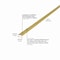 M-D Building Products 36 In. Satin Brass Aluminum Tile Edging w/ Screw Nails 79038 - alternate 3