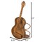 Vintiquewise Decorative Metal Guitar Shape Wine Bottle and Cork Holder - A Unique Home Decor Piece and QI004681 - alternate 5