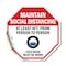 Signmission Maintain Social Distancing At Least, 18 Inch X 18 Inch, Vinyl Decal OC-D-18-195 - alternate 1