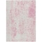 Homeroots 3' X 5' Pink And Ivory Abstract Washable Indoor Outdoor Area Rug 612959 - alternate 6