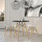 Leisuremod Round 31.5 in W, 30 in L, MDF/Iron/Steel/Solid Wood, Black EP31BLR - alternate 2