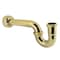 Kingston Brass 1-1/2 in. P-Trap with Box Flange, 13-1/16 in. Length, 18 Gauge, Polished Brass CC4122 - alternate 1