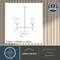 Vaxcel Camden 6 Light Matte Black Chandelier Fixture White Fabric Linen Shade, LED Compatible H0288 - alternate 4