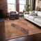 Homeroots 10' X 14' Orange Peach And Ruby Red Argyle Washable Indoor Outdoor Area Rug 613722 - alternate 3