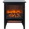 Edendirect 14.2 in. Freestanding Electric Fireplace with 3D Flame Effect in Black ZR-W1769P205859 - alternate 5
