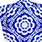 Homeroots 6" X 6" Blue And White Gerbera Peel And Stick Removable Tiles 400072 - alternate 3