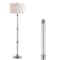 Jonathan Y Ralph 60" Metal/Glass Floor Lamp, Polished Nickel/Clear JYL3058A - alternate 6