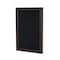 Ghent 1 Door Enclosed Recycled Rubber Bulletin Board, Bronze Aluminum Frame, 3'H x 2'W, Black PB13624TR-BK - alternate 1