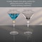 Dinewares 4 Piece Premium Clear Stem Crystal Martini Glasses with Gold Rim and Diamond-like QI004760.SI.4 - alternate 5