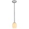 Access Lighting Brandy FireBird, Pendant, Brushed Steel Finish, White Firebird Glass 28023-1R-BS/WHTFB - alternate 1