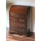 Homeroots 26" Brown Rubberwood Wood Secretary Desk With Five Drawers 389423 - alternate 2