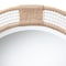 Bali & Pari Adita Round Woven Rope Mirror - Mirror with White Fabric and Woven Jute Accents for Wall Decor 259-14229-ZORO - alternate 3