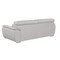 Homeroots 86" Light Gray Top Grain Leather Sofa 721566 - alternate 7