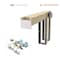 Sartodoors Sliding French Pocket Door 42 x 80in W/, Painted White W/ Frosted Glass, Kit Trims Rail Hardware PLANUM0888PD-BEM-42 - alternate 5