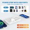 Jouleloom Power Strip Surge Protector w/ 11 Outlets, 4 USB and 2 USB C Ports, 5 Ft Extension Cord, 2PK SOPOWERSTRIP17WHTX2 - alternate 4