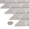 Andova Tiles Venecia Adriatic 1-in. x 3-in. 3D Framed Diamond Glossy Porcelain Wall Mosaic Tile, 10PK ANDVEN1431 - alternate 3