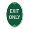 Signmission Exit Only, 12 Inch X 18 Inch Designer, Heavy Gauge Aluminum A-OV-G-1218-9844 - alternate 1