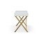 Homeroots 43" White and Gold Writing Desk 543766 - alternate 5