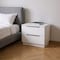 Homeroots 20" White Wood Two Drawer Nightstand 719561 - alternate 4