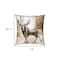Homeroots 18" Brown And Cream Moose Linen Throw Pillow Cover 608183 - alternate 5