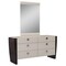 Homeroots 34" Refined Beige High Gloss Dresser 329659 - alternate 1