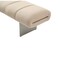 Homeroots 63in Beige and Nickel Boucle and Steel Upholstered Bench 714184 - alternate 3