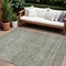 Homeroots 10' X 14' Sage And Ivory Abstract Washable Indoor Outdoor Area Rug 605565 - alternate 1
