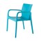 Homeroots Set of Two Blue Heavy Duty Plastic Outdoor Stacking Dining Chairs, 2PK 565194 - alternate 4