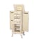 Homeroots 13" X 18.75" X 43" Antique White Mirrored Jewelry Armoire 320553 - alternate 3