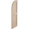 Ekena Millwork Rough Cedar 2 Equal Flat Panel w/Quarter Round Arch Top Faux Wood Shutters, 18W x 48H, PR SHUFPQ18X48RCPR - alternate 6