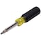 Klein Tools Multi-Bit Screwdriver / Nut Driver, 11-in-1, 8 Tips (Phillips, Slotted, Torx, Square), Cushion Grip 32500 - alternate 1