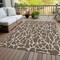 Homeroots 10' X 14' Brown And Beige Geometric Washable Indoor Outdoor Area Rug 599273 - alternate 5
