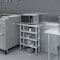 Amgood 14in D x 30in L Stainless Steel Table, Three Undershelves AMG WT-1430-3SH-Z - alternate 7