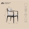 Manhattan Comfort Eloria Wood Chenille Armchair in Taupe DC1623-2 - alternate 4