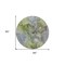 Homeroots 8' Olive Green And Gray Round Abstract Washable Indoor Outdoor Area Rug 581769 - alternate 5