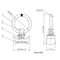 Mytee Products 8 ft L-Track Powder Coated (4) & Stud w/Stainless Steel Ring (16) Tie Down System, 16PK LTK8x4-LTKSx16 - alternate 4