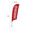 Showdown Displays 10.5 Ft  Value Razor Sail Sign Kit (Single-Sided With Value Spike Base) - Hiring Red 908110-004 - alternate 3