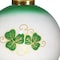 Homeroots Love Irish Hand Painted Green White And Red Glass Ball Ornament 570152 - alternate 3