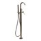 Alfi Brand Brushed Nckl Sgl Lvr Flr Mnt Tub Filler Mixer w Hand Held Shower Head AB2534-BN - alternate 1