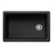 Blanco Inteos SILGRANIT 30in Single Bowl Reversible Undermount Workstation Kitchen Sink - Coal Black 443303 - alternate 4