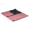 Picnic Time Family Of Brands Blanket Tote Outdoor Picnic Blanket, Red & White Gingham Pattern with Gray Flap 820-00-300-000-0 - alternate 6
