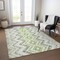 Homeroots 3' X 5' Green Ivory And Gray Geometric Washable Indoor Outdoor Area Rug 581539 - alternate 6