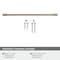 Amerock Riva 12-5/8 inch 320mm Center-to-Center Golden Champagne Cabinet Pull BP55492BBZ - alternate 2