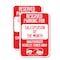 Signmission Reserved Parking for Salesperson of the Month Unauthori, 18'' X 24'', Heavy Gauge Aluminum, 2PK A-1824-2PACK-23076 - alternate 1