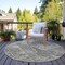 Homeroots 8' Beige Ivory And Black Round Geometric Washable Indoor Outdoor Area Rug 577549 - alternate 5
